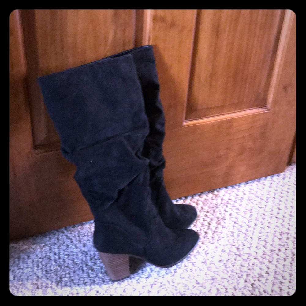 Tall black boots